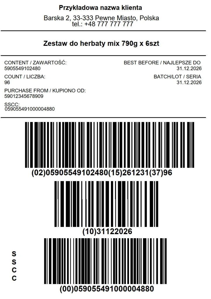 Logistics - ETYFOL – Labels producer and converter. Flexographic labels, ribbons, label printing program