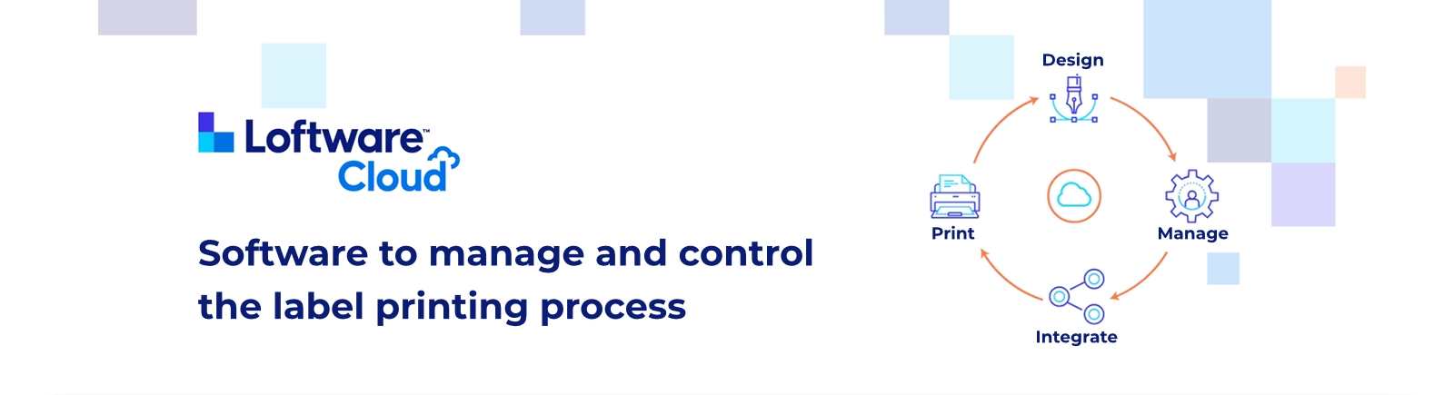 Software to manage and control the label printing process